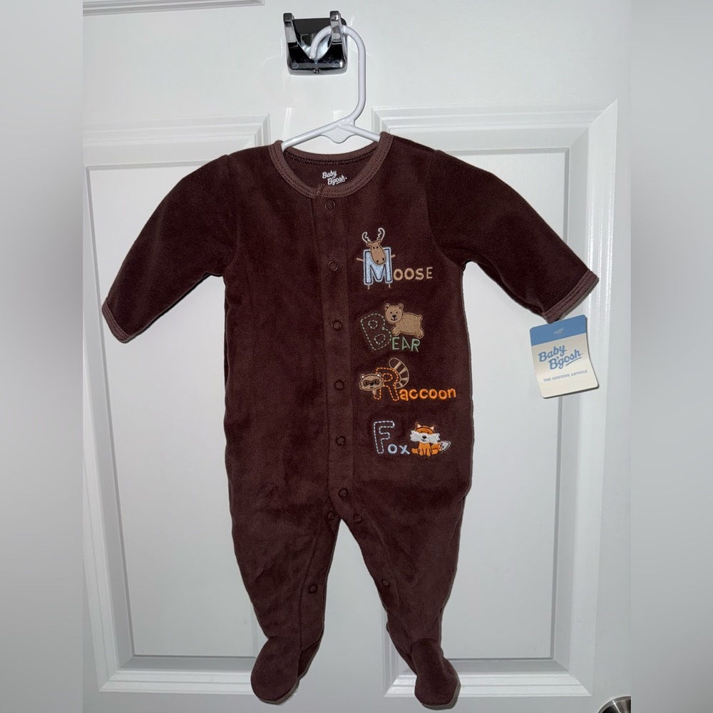 Brown Animal Print Kids One Piece